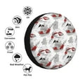 thumbnail image 4 of Salouo Koi Fish Print Spare Tire Cover 14-17 inch Spare Tire Protector Universal Tough Tire Wheel Cover for Trailer SUV and Truck-14 inch, 4 of 6