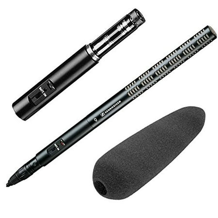 Sennheiser Me66 Shotgun Microphone - Sennheiser ME66/K6 Shotgun Microphone System, Includes ME66 Directional Microphone, K6 Powering Module, Bundle With Grey Foam Windscreen