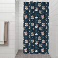 thumbnail image 2 of Dark Blue Star Fairy Pattern Shower Curtain 36"x72" ,Bathroom Decorative Shower Curtains Set with 12 Hooks,Modern Waterproof Washable Shower Curtain, 2 of 6