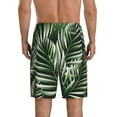 thumbnail image 3 of Daiia Tropical Palm Leaves1 Mens Woven Stretch Pajama Short,Short Pajama Pants-XX-Large, 3 of 9