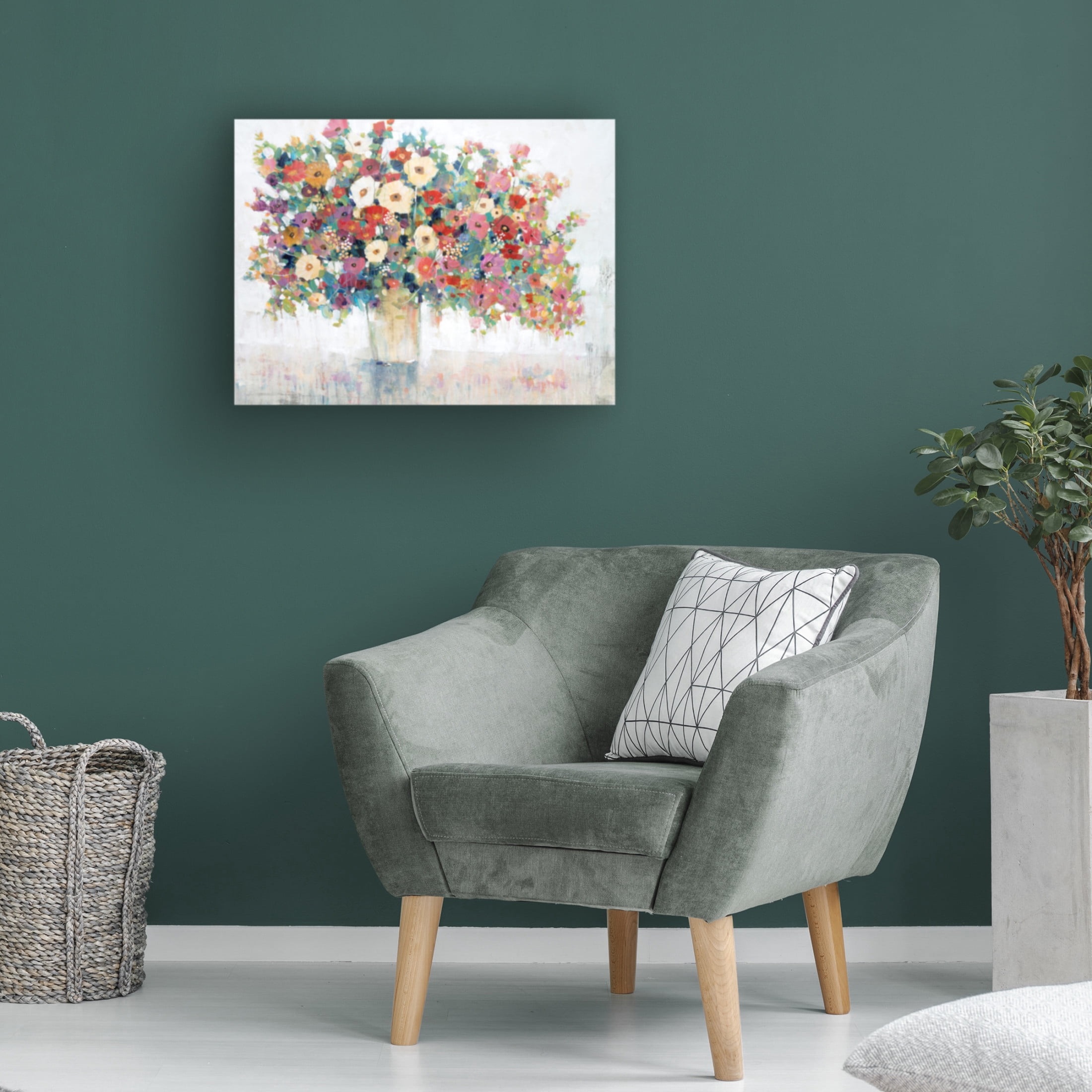 Trademark Fine Art Tim OToole Mix Flower Bouquet I Canvas Wall Art