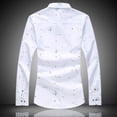 thumbnail image 4 of Camisas informales de otoño con estampado floral para hombres Camisas de cuello de solapa de manga larga más el tamaño M-7XL Noticed FS6353-01, 4 of 7