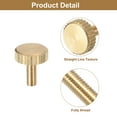 thumbnail image 4 of Unique Bargains Vis Moletées pour Pouce M3x8mm, Lot de 4 Vis Planes pour Pouce en Laiton à Tête Moletée Boulons, 4 of 5