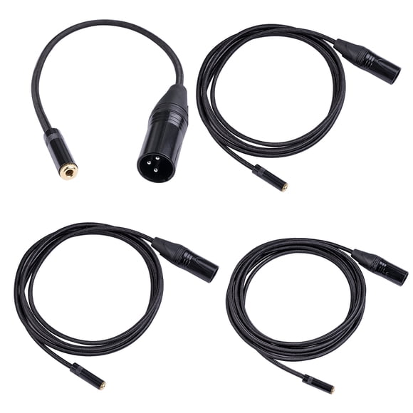 Dual Shielded Audio Cable Wear-resistant Wear-resistant Adapters Plug Adapter Video Camera Switch Home Supplies for Smartphone Microphone Music Player 2m