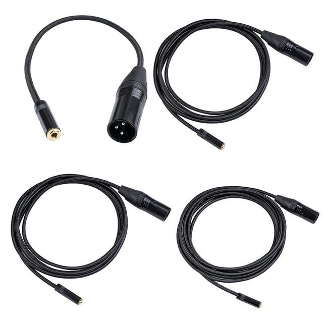 Dual Shielded Audio Cable Wear-resistant Plug Adapter Video Camera Console XLR Cables Switch Home Supplies for Smartphone Microphone Music Player 3m