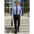 thumbnail image 5 of OALUXE Mens Dress Shirts Formal Long Sleeve Button Down Business Solid Shirt, 5 of 7