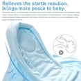 thumbnail image 5 of Mantas para envolver, envoltura de bebé unisex para bebés recién nacidos, niños y niñas con función de protección y soporte para la cabeza, envoltorio portátil (botón, azul, 0-3 meses), 5 of 5