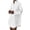 White, variant on Duoif Womens Dresses, Shirt Dress Collar Top, V-Neck Long Sleeve Dresses for Women Black L