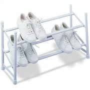 Expandable Shoe Rack, White