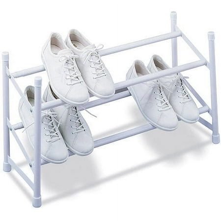 Expandable Shoe Rack, White