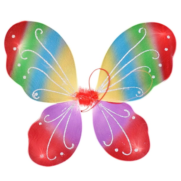 Niñas Ángel con Cosplay Niños Tirantes transparentes Fiesta Halloween para vestido Esparkling Hombro Disfraz Elástico Educación