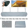 thumbnail image 2 of Patio Protection Canopy, Garden Waterproof Awning Cover Sun Shade Shelter Weather CoverGrey4m, 2 of 3