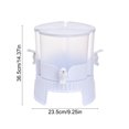 thumbnail image 3 of PEONAVET Plastic Water Kettle 3 Compartments Of Rotating Cold Water Kettle With Faucet Refrigerator Fruit Tea Pot 3 Compartments Of Cold Water Bucket Cold Drink Pot Ice Water Kettle 5.2L, 3 of 7
