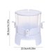 thumbnail image 3 of Dispensador De Agua Fría De 3 Compartimentos Con Grifo Giratorio, Hervidor De Plástico Blanco De 5,2 L Para Té, Bebidas Heladas Y Agua Con Infusión, a Prueba De Fugas.,Vsgery, 3 of 7