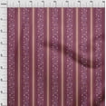 thumbnail image 3 of oneOone Cotton Jersey Dark Magenta Fabric Stripe & Geometric Ethnic Dress Material Fabric Print Fabric By The Yard 58 Inch Wide, 3 of 4