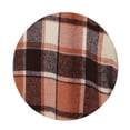 thumbnail image 5 of Fancifize Plaid Wool Blend Coat for Women, Single Breasted Lapel Long Sleeve Peacoat, Vintage Classic Fall Winter Overcoat, 5 of 6