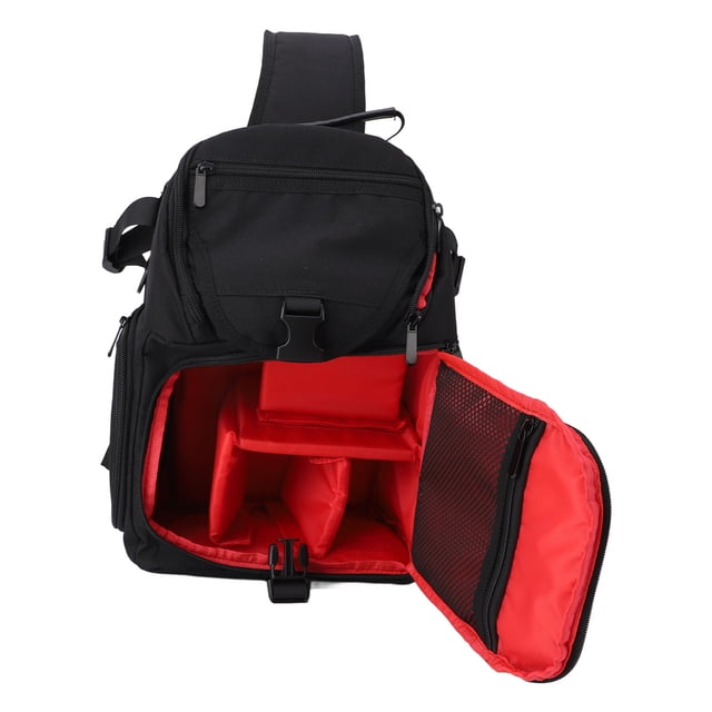 Mochila Para Cámara, Bolsa Impermeable De EVA Para Fotografía De Viaje Con Divisores Extraíbles, Acceso Con Doble Cremallera, Apertura Lateral Rápida Y Bolsillo Frontal En L,