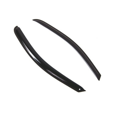 Tuningpros WD2-768 Outside Mount Window Visor Deflector Rain Guard Dark Smoke 2 Pcs Set For 2014-2016 Chevy Silverado REG Cab