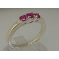thumbnail image 2 of LBG British Made 14k White Gold Natural Ruby Womens Promise Ring - 33 size options - Size 9.5, 2 of 6