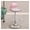 Pink, variant on Clear Acrylic Bar Stools Counter Height Barstools Bar Chairs with Clear Back,Transparent Swivel Barstools Modern Island Stools with Metal Legs