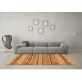 thumbnail image 3 of Ahgly Company Indoor Square Abstract Orange Modern Area Rugs, 4' Square, 3 of 4