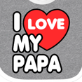 thumbnail image 4 of Inktastic I Love My Papa Boys or Girls Baby Bib, 4 of 4