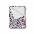 thumbnail image 2 of London Soft Flannel Fleece Throw Blanket, Pattern with London Queen Elizabeth Umbrella Tea Party Map Travel Theme, Cozy Plush for Indoor and Outdoor Use, 60" x 80", Multicolor, by Ambesonne, 2 of 6