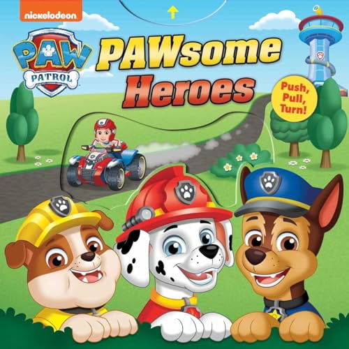Pre-Owned Paw Patrol: Pawsome Heroes!: Push-Pull-Turn Paperback