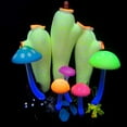 thumbnail image 6 of Glowing Artificial Mushroom Aquarium Plant Decor Luminous Ornament Decoration for Fish Tank Landscape, 6 of 8