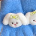 thumbnail image 4 of vdgthytj Little Kids Gloves Boys Girls Touch Screen Bowknot Cute Doll Winter Cold Weather Casual Handwear(One Size,Dark Blue), 4 of 4