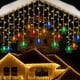 thumbnail image 5 of Guirnalda de luces navideñas con forma de copo de nieve y mando a distancia | 96 luces LED para decoración navideña | Decoración para fiestas de interior y exterior de 3,5 m con 8 modos, 5 of 7
