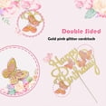 thumbnail image 3 of 13pcs 3D Butterfly Cake Toppers, for Girls Women's Birthday Cake Decorations Butterfly Party Decorations-Style:Style 3;, 3 of 5