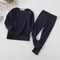 thumbnail image 4 of Pijamas de algodón para niños y niñas, ropa de dormir de color sólido, trajes de Navidad, otoño, 4 of 4