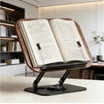thumbnail image 3 of SIYTUAU Rotating Wood Grain Reading Bookshelf Adjustable Book And Tablet Stand For Kids Desktop Study And Learning Model B B, 3 of 3
