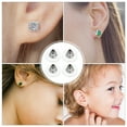 thumbnail image 3 of KAKOWELY earring backs for studs 100Pcs Backs for Studs Earring Backings Earring Safety Backs Backs For Studs0.39"X0.39"X0.28", 3 of 4