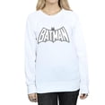 thumbnail image 3 of DC Comics Womens Batman Retro Crackle Logo Sweatshirt, 3 of 5