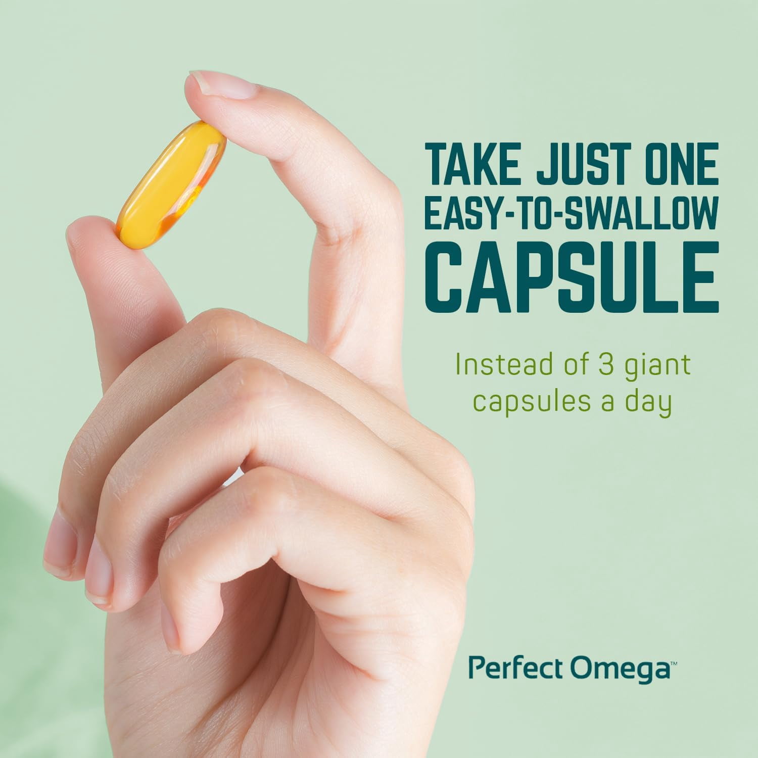 Perfect Omega Fish Oil Supplement by Therabotanics - EPA & DHA - High Absorption, Concentrated Omega 3 for Cardiovascular / Heart, Brain, Eye, & Metabolic Health. 30 Alaskan Fish Oil Softgels