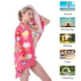 thumbnail image 4 of Toalla de playa, toallas de playa de microfibra para viajes, toalla de secado rápido para nadadores, toallas de playa a prueba de arena para mujeres, hombres, niñas y niños, 4 of 5