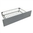 thumbnail image 6 of Castle Place Velvet Platform Bed with Storage, Full Size, Light Grey, 6 of 10