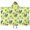 Rooster and Sunflower Green Pattern, variant on Rooster and Pumpkin Green Pattern Hooded Bath Towel Wrap for Teens Ages 3 To 12, Soft Lightweight Quick Dry Microfiber Bath Beach Pool, 50"x30"