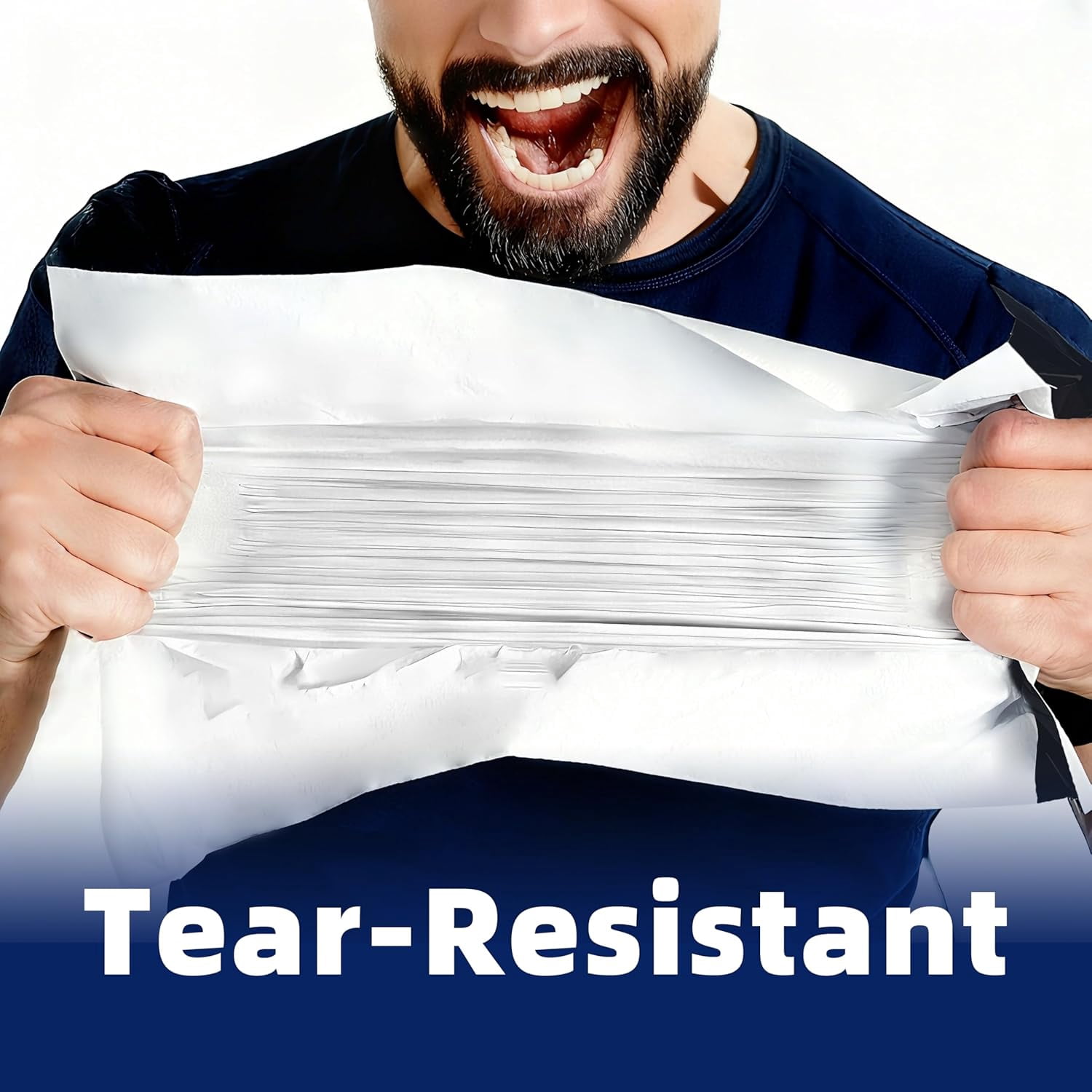 100pcs Poly Mailers 10x13 For Ecommerce Shipping,Online Retail Packaging,Business Mailing,PE Tear Resistant Waterproof Adhesive Self Seal Bag,Bags Envelopes Clothing Package,Large,White