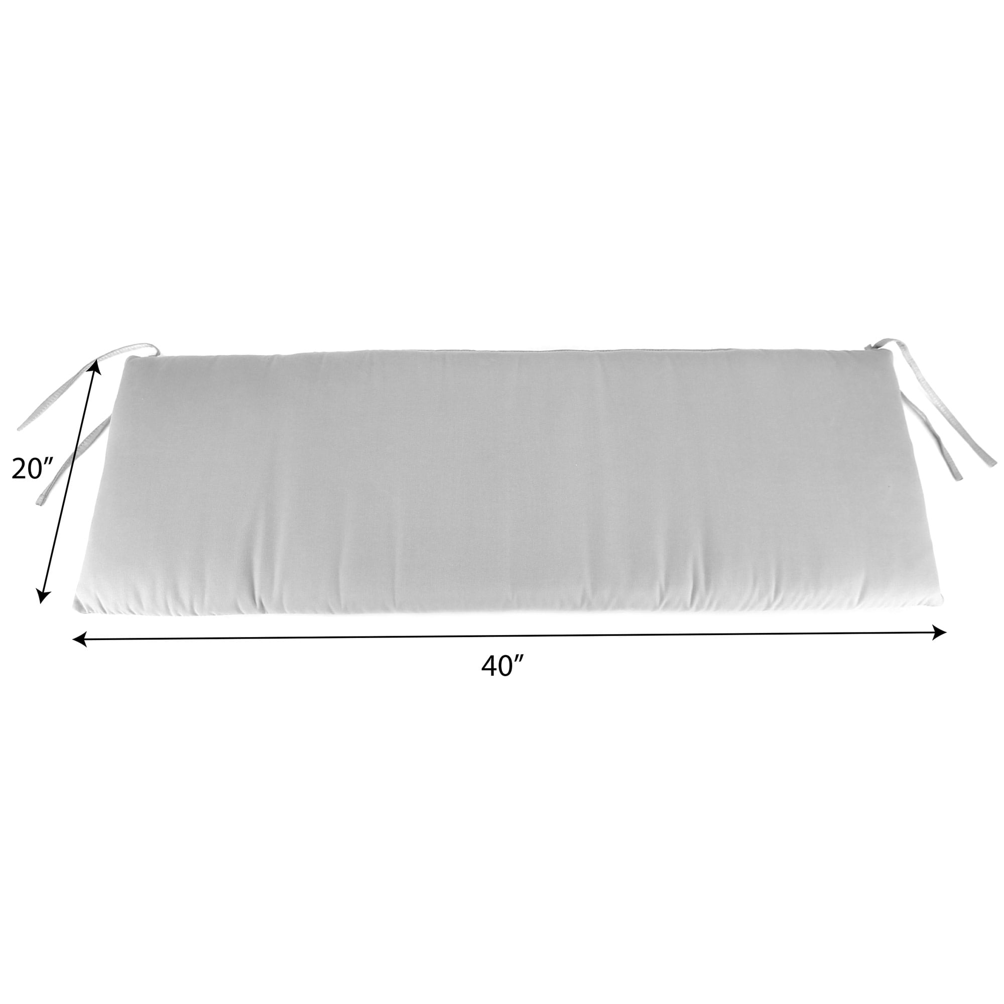 Jordan Manufacturing 40" x 20" Rose Garden Navy Floral Rectangular Outdoor Settee Swing Bench Cushion with Ties