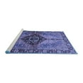 thumbnail image 2 of Ahgly Company Machine Washable Indoor Round Persian Blue Traditional Area Rugs, 6' Round, 2 of 4