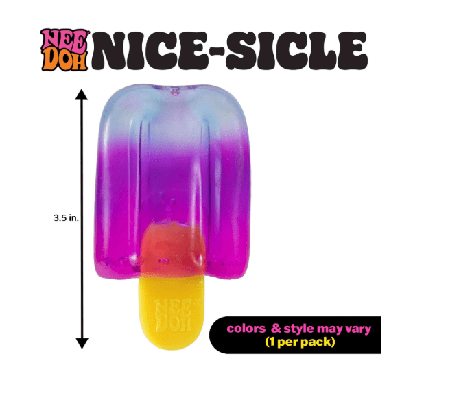 Nee Doh Nice Sicle and Cone, 1 of each random color