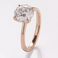 thumbnail image 5 of solitaire jewels 2.5CT Tulip Setting Round Moissanite Engagement Ring For Women, 14K Rose Gold, 5 of 10