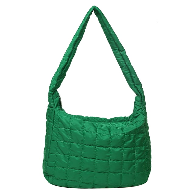 Sywqhk Bolso De Hombro A Cuadros Retro Mujer Nylon Pure Color Crossbody Bolsos (Verde) Sywqhk Para estrenar