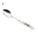 thumbnail image 5 of Twowood Hogar 5 PCS Cocina Utensilio Sopa Soup Spoons Rose Cerámica Mango Cuchara de acero inoxidable Conjunto Twowood 22578, 5 of 7