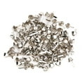 thumbnail image 3 of 100 Pcs Pieds Clou Argent Blanc Fer DIY Cuir Sac à Main Plat Champignon Pointe Rivet Accessoires, 3 of 9