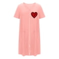 thumbnail image 3 of House Coats for Women with Zipper Short Sleeve Long Length Knit Robe 1 Pc, 3 of 7