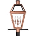 thumbnail image 4 of Rue De Royal 4-Light Aged Copper Outdoor Post Lantern, 4 of 5